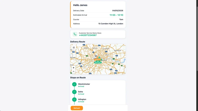 Routella: delivery management