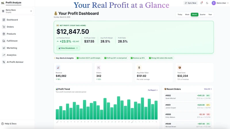 ProfitAnalyze ‑ Profit Tracker