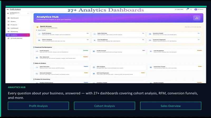 ProfitAnalyze ‑ Profit Tracker