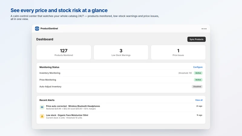 Product Sentinel