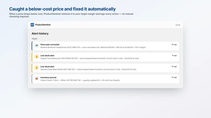 Product Sentinel