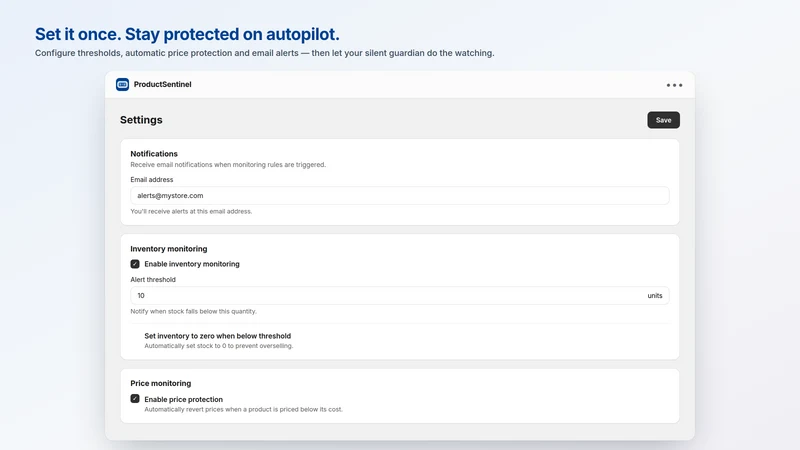 Product Sentinel