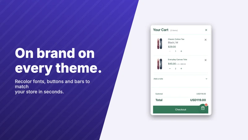 Normalize Slide Cart Drawer