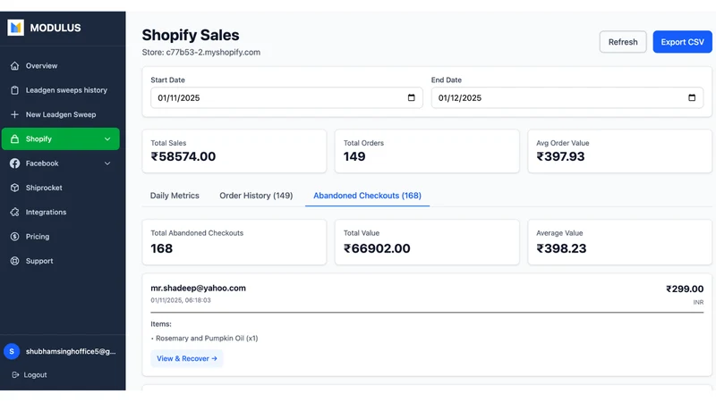 Modulus AI ‑ Unify Your Growth