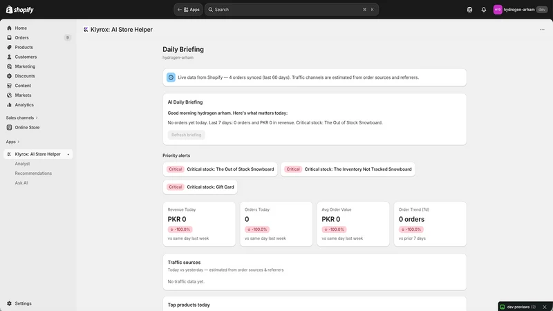 Klyrox: AI Store Helper