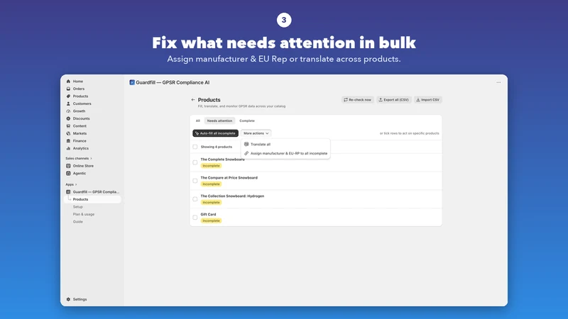 Guardfill ‑ GPSR Compliance AI