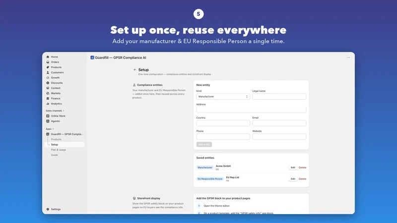 Guardfill ‑ GPSR Compliance AI