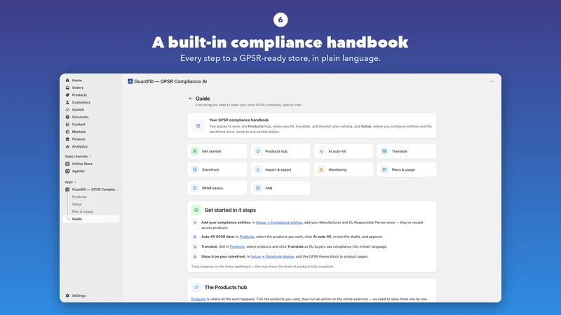 Guardfill ‑ GPSR Compliance AI