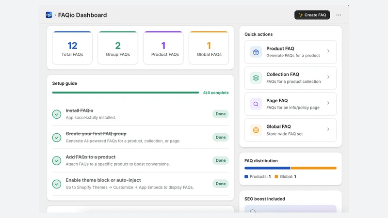 FAQio ‑ Auto FAQ Builder