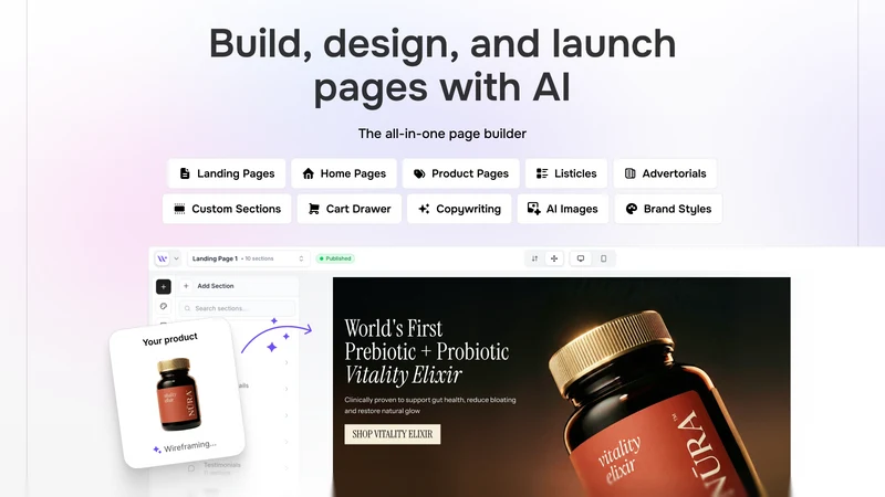EcomWize AI Page Builder