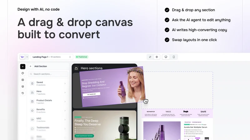 EcomWize AI Page Builder