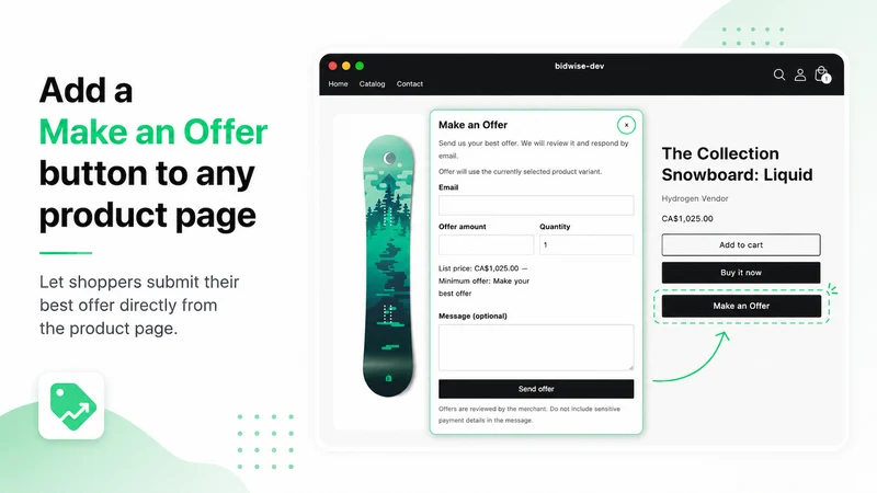 BidWise: Make an Offer