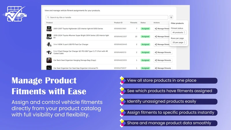 AutoFit Pro ‑ Year Make Model