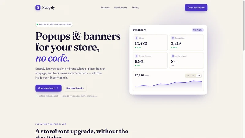Nudgely: Popups & Banners
