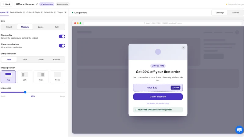 Nudgely: Popups & Banners