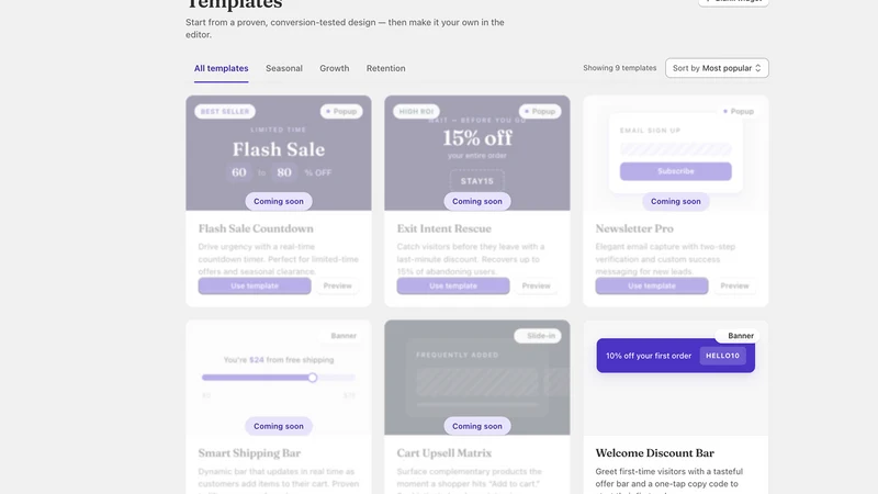 Nudgely: Popups & Banners