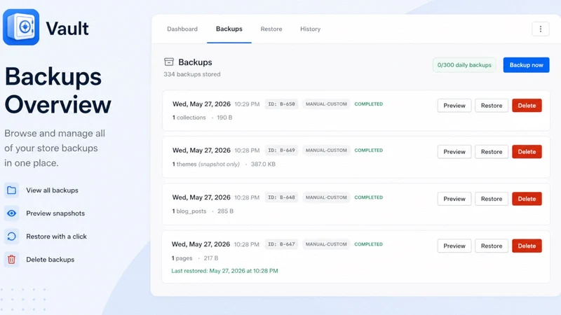 Vault: Secure Backups