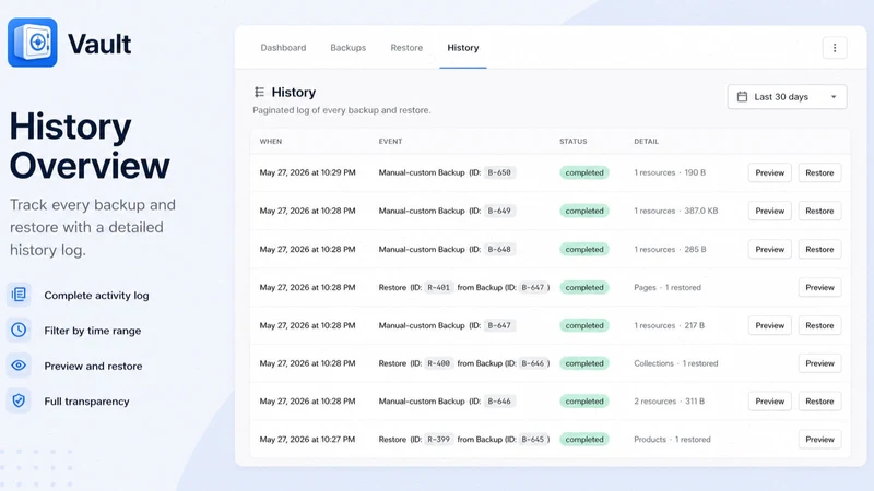 Vault: Secure Backups