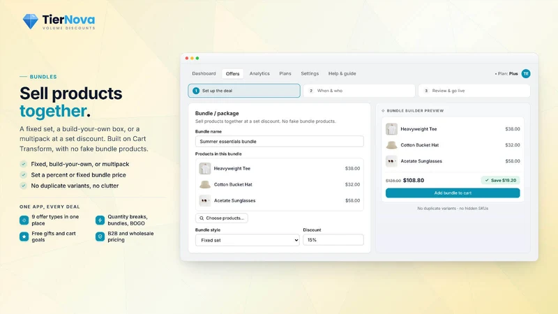 TierNova ‑ Volume Discounts