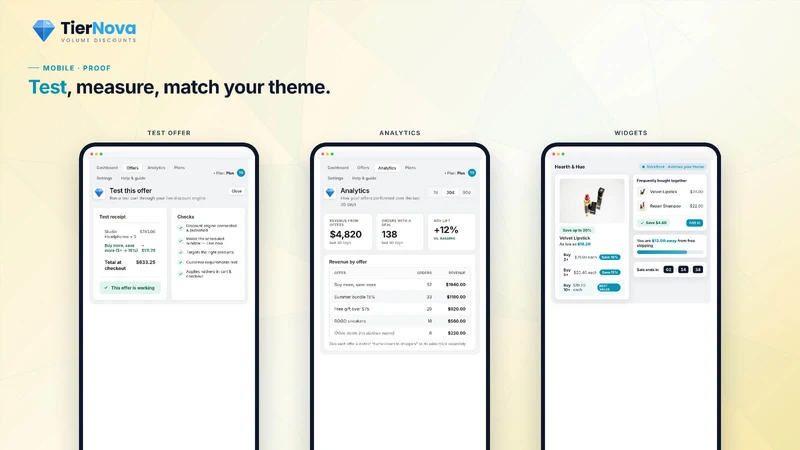 TierNova ‑ Volume Discounts