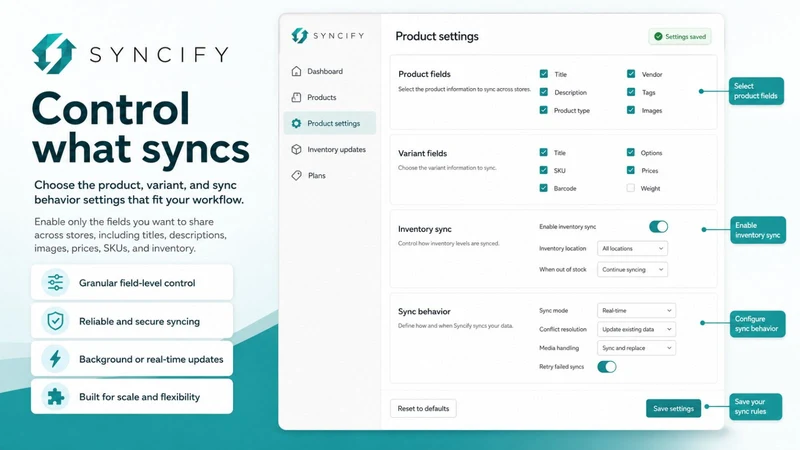 Syncify: Product and Inventory