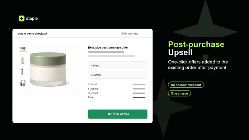 Staple Post Purchase Upsell