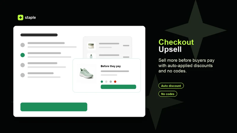 Staple Post Purchase Upsell