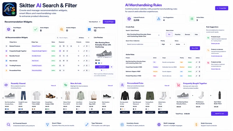 Skitter AI Search & Filter