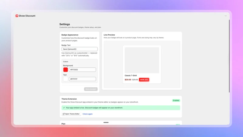 Show Discount: Dynamic Pricing
