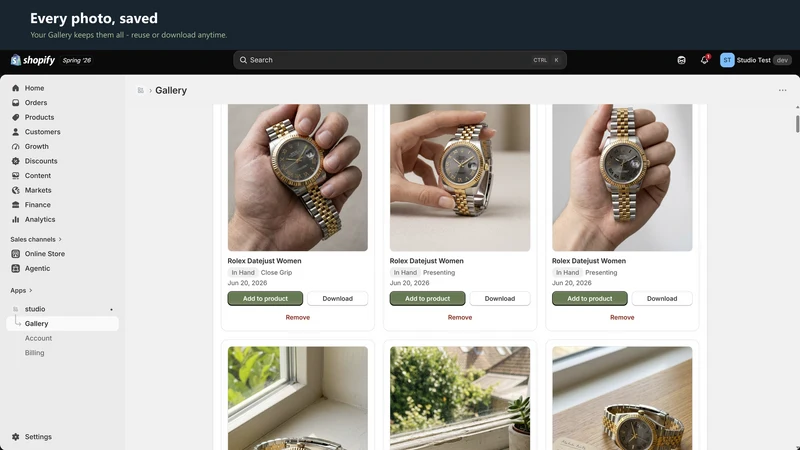 Studio — AI Product Photos