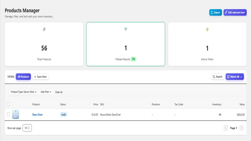 HIGHLIGHT Bulk Product Editor