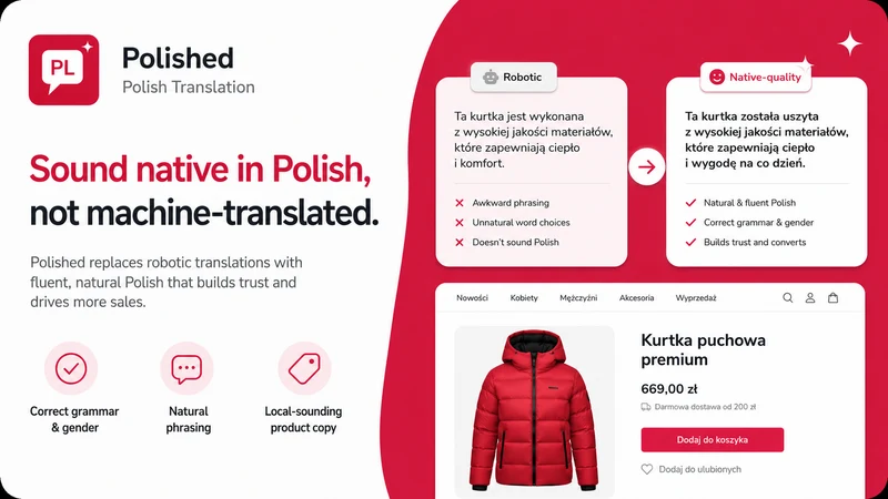 Polished ‑ Polish Translation
