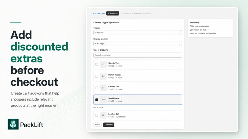 PackLift: Bundles & Upsells