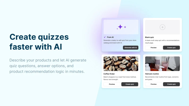 GSC AI Product Quiz Builder