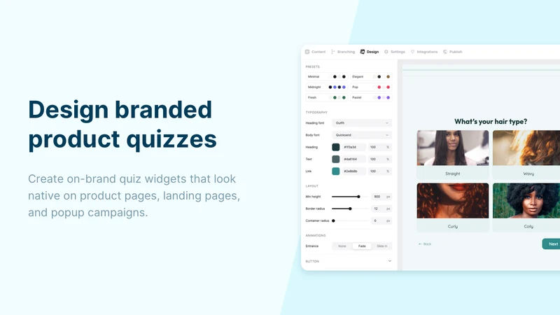 GSC AI Product Quiz Builder