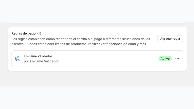 Envíame: Validador direcciones