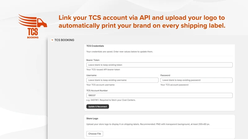 TCS Booking – Book in Bulk
