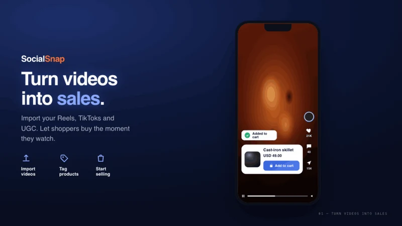 SocialSnap ‑ Shoppable Reels