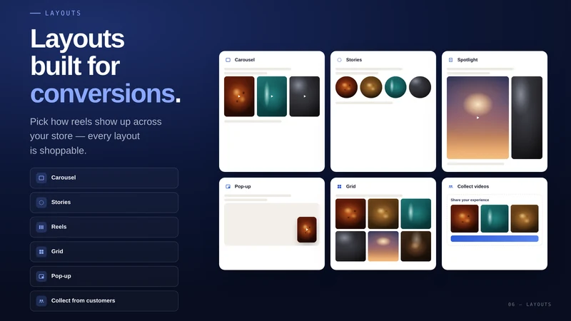 SocialSnap ‑ Shoppable Reels