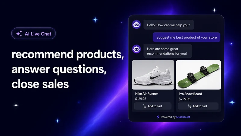 Quickhunt: AI Chat & Live Chat