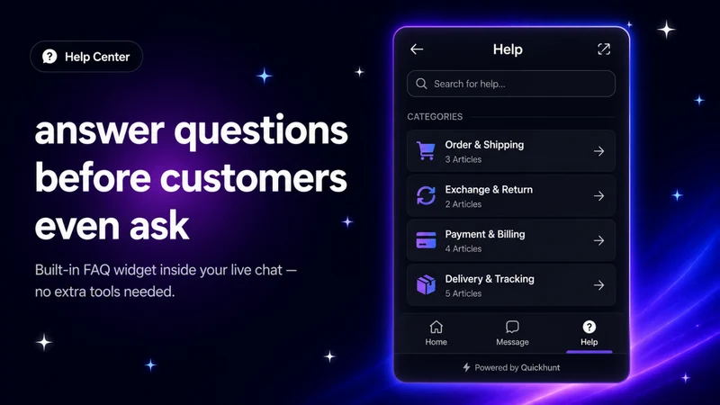 Quickhunt: AI Chat & Live Chat