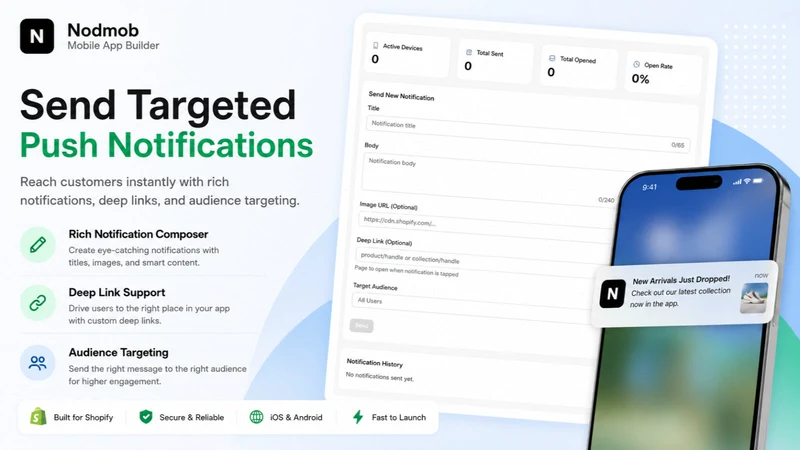 Nodmob ‑ Mobile App Builder