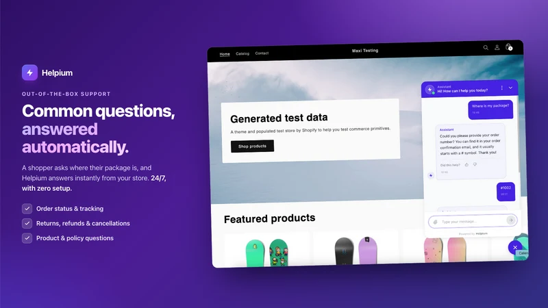 Helpium: AI Support Chat