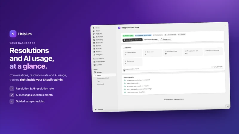 Helpium: AI Support Chat