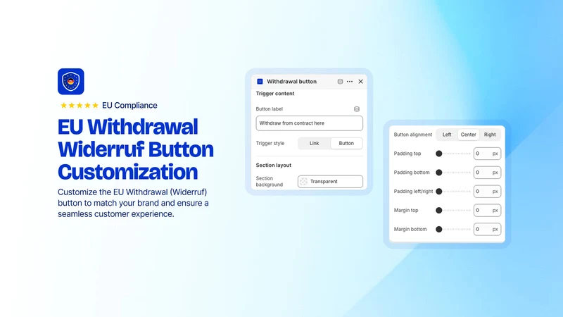 EU Withdrawal Button Form