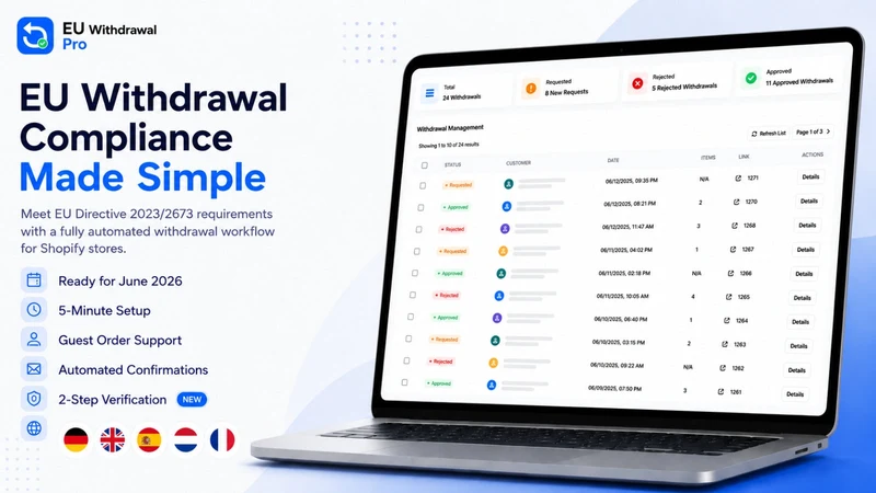 EU Withdrawal Button Form Pro