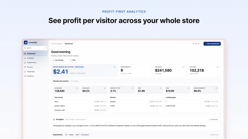 Convertify: AI A/B Testing
