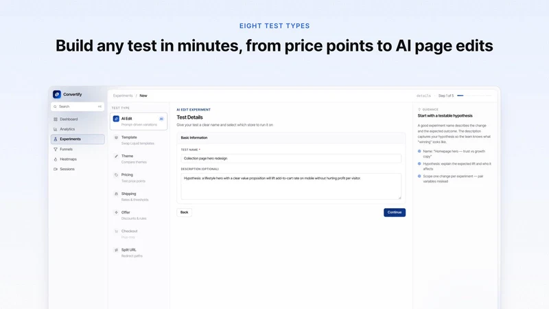 Convertify: AI A/B Testing
