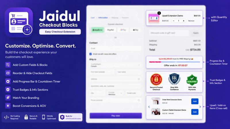 Jaidul Checkout Customizer