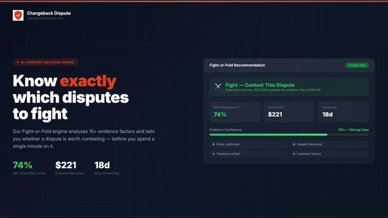 Chargeback Dispute: Recovery
